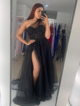 Floral Light Pink Lace Prom Dresses One Shoulder Evening Dress